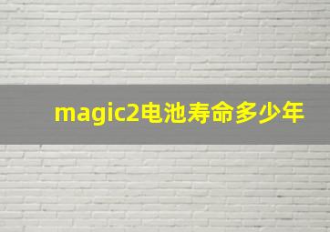 magic2电池寿命多少年