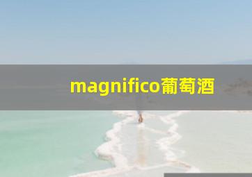 magnifico葡萄酒