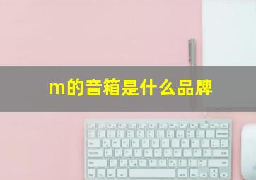 m的音箱是什么品牌