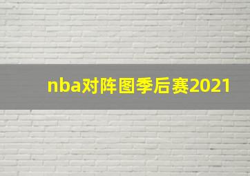 nba对阵图季后赛2021