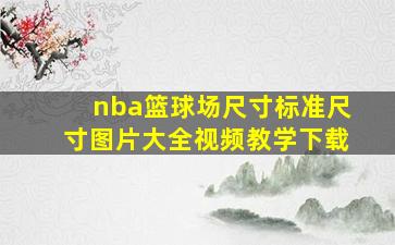 nba篮球场尺寸标准尺寸图片大全视频教学下载