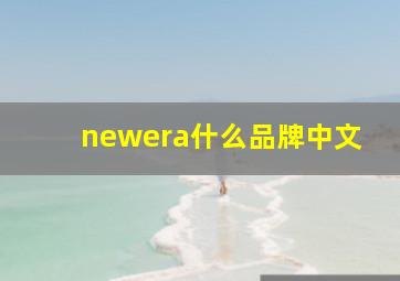 newera什么品牌中文