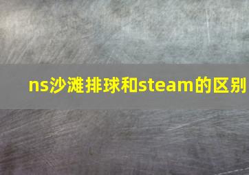 ns沙滩排球和steam的区别