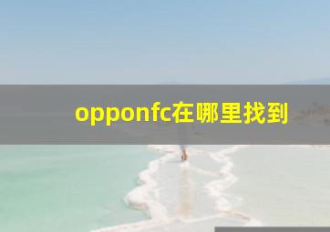 opponfc在哪里找到