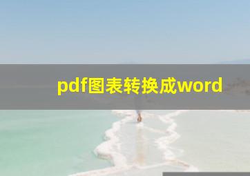 pdf图表转换成word