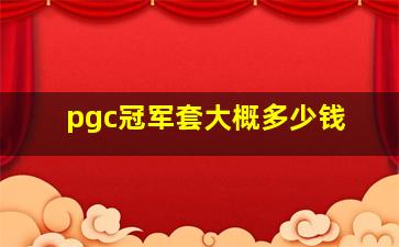 pgc冠军套大概多少钱