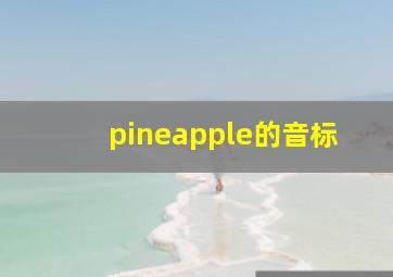 pineapple的音标