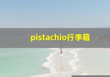 pistachio行李箱