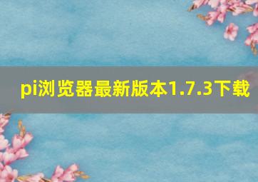 pi浏览器最新版本1.7.3下载