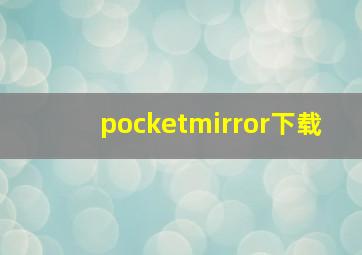 pocketmirror下载