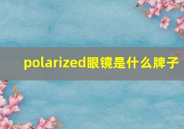 polarized眼镜是什么牌子