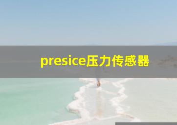 presice压力传感器