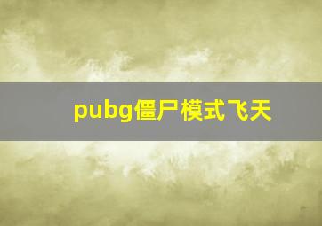 pubg僵尸模式飞天