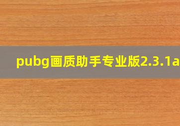 pubg画质助手专业版2.3.1apk