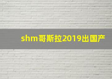 shm哥斯拉2019出国产