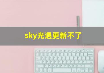 sky光遇更新不了