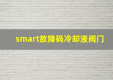 smart故障码冷却液阀门