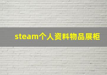 steam个人资料物品展柜