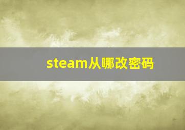 steam从哪改密码