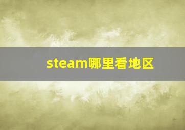 steam哪里看地区