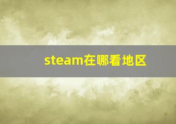 steam在哪看地区