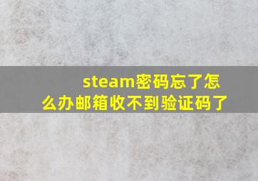 steam密码忘了怎么办邮箱收不到验证码了