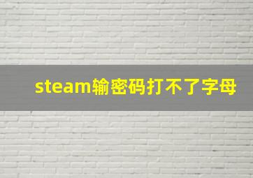 steam输密码打不了字母