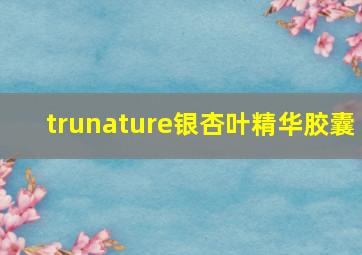 trunature银杏叶精华胶囊