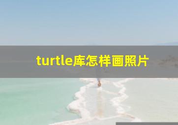 turtle库怎样画照片