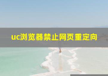 uc浏览器禁止网页重定向