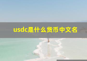 usdc是什么货币中文名