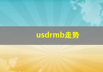 usdrmb走势