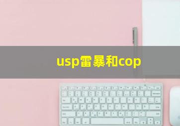 usp雷暴和cop