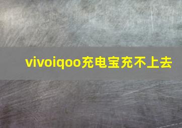 vivoiqoo充电宝充不上去