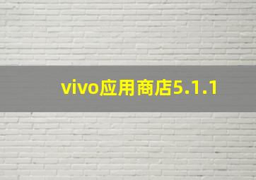 vivo应用商店5.1.1