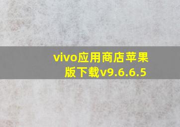 vivo应用商店苹果版下载v9.6.6.5