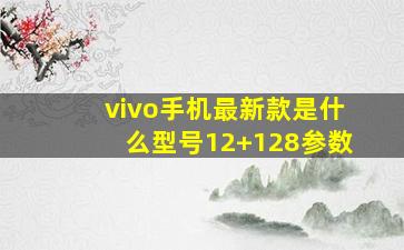 vivo手机最新款是什么型号12+128参数