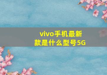 vivo手机最新款是什么型号5G