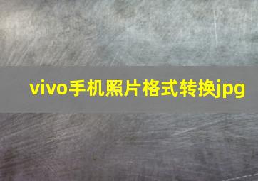 vivo手机照片格式转换jpg