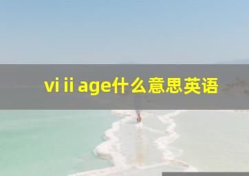 viⅱage什么意思英语