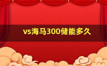 vs海马300储能多久