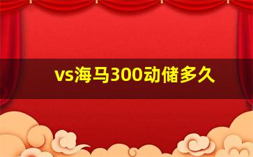 vs海马300动储多久