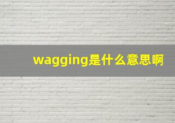 wagging是什么意思啊