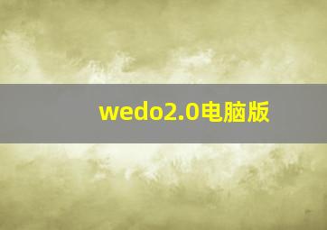 wedo2.0电脑版