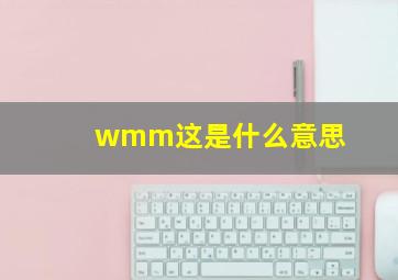 wmm这是什么意思