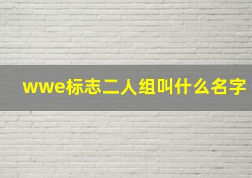 wwe标志二人组叫什么名字