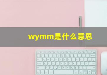 wymm是什么意思