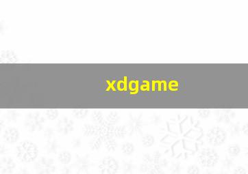 xdgame