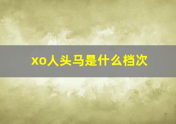 xo人头马是什么档次