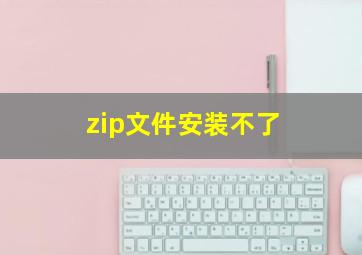 zip文件安装不了